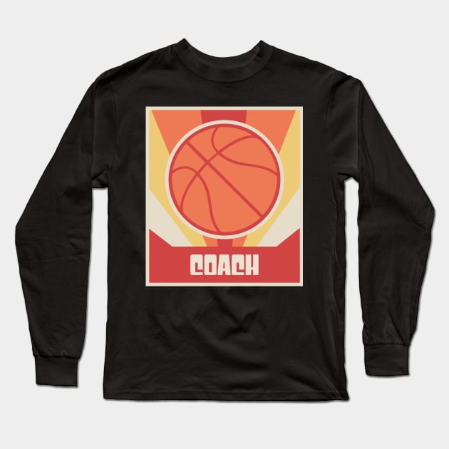 Vintage 70s Basketball Coach Long Sleeve T-Shirt by MeatMan